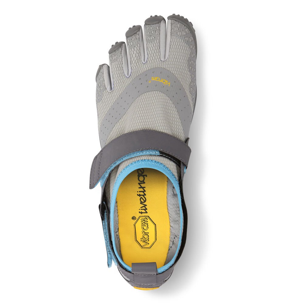 Vibram Five Fingers Womens V-Aqua - Water Shoes Grey/Blue - ZGC581624